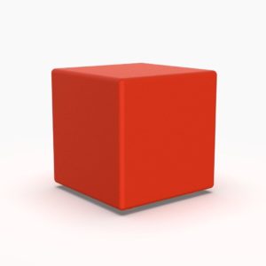 Лед мебель куб красного цвета