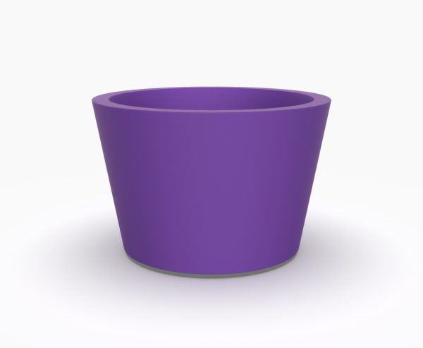 Кашпо CONE 610 круглое фиолетовое