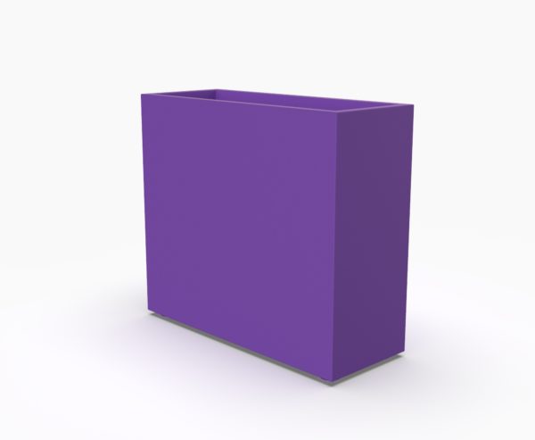 Кашпо HIGH 300 прямоугольник фиолетовый