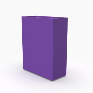 Кашпо HIGH 300 прямоугольное фиолетовое
