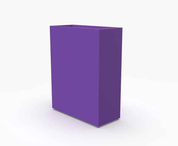 Кашпо HIGH 300 прямоугольное фиолетовое