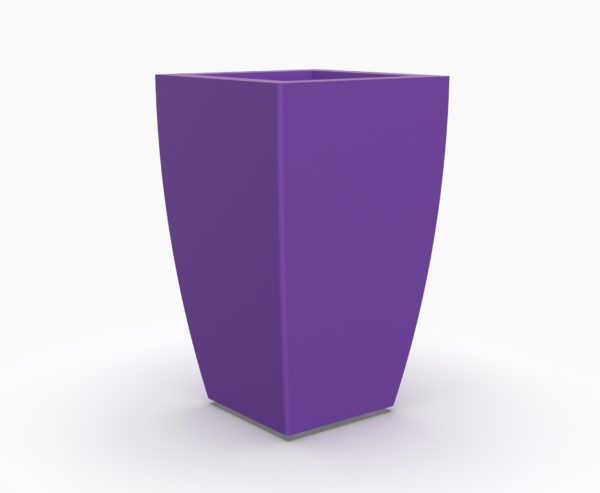 Кашпо LINEA 600 прямоугольное фиолетовое