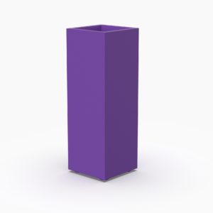 Кашпо VERTICAL 300 прямоугольное фиолетовое