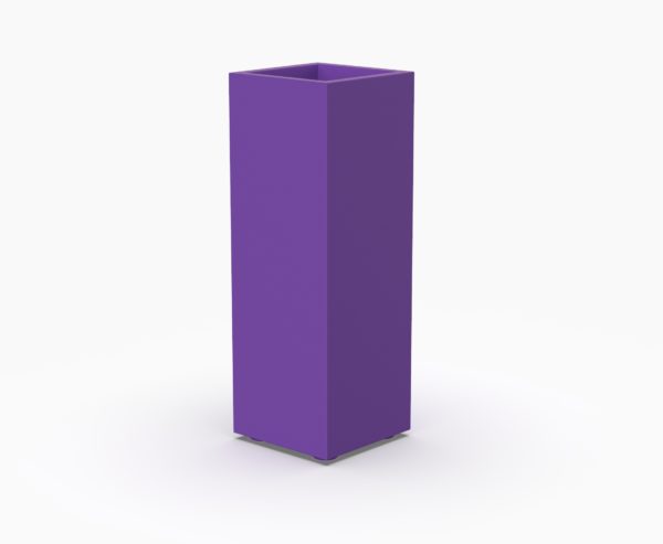 Кашпо VERTICAL 300 прямоугольное фиолетовое