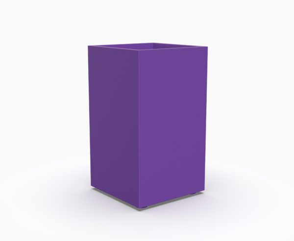 Кашпо VERTICAL 400 прямоугольное фиолетовое