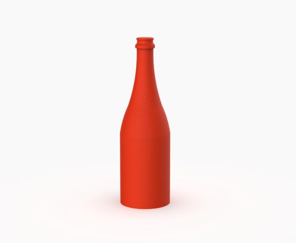 Декор настольный Бутылка красная