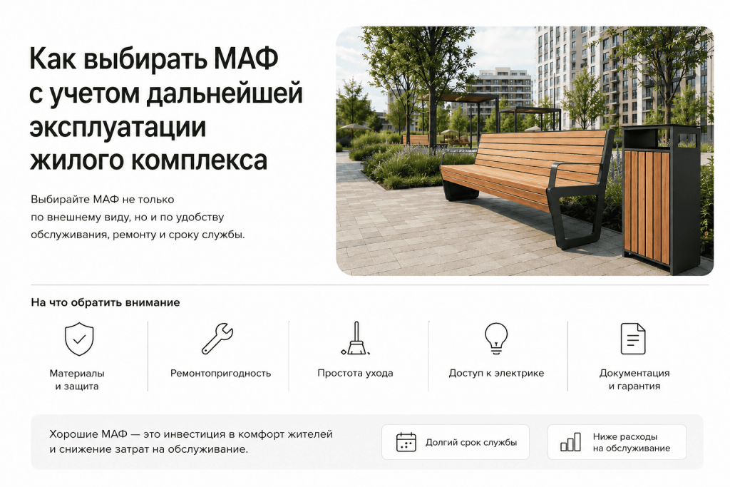 Как выбирать МАФ с учетом дальнейшей эксплуатации жилого комплекса